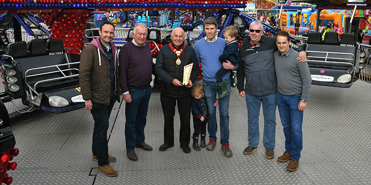 Custom engraved trophy presented at Hull Fair 