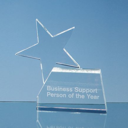 single star crystal award